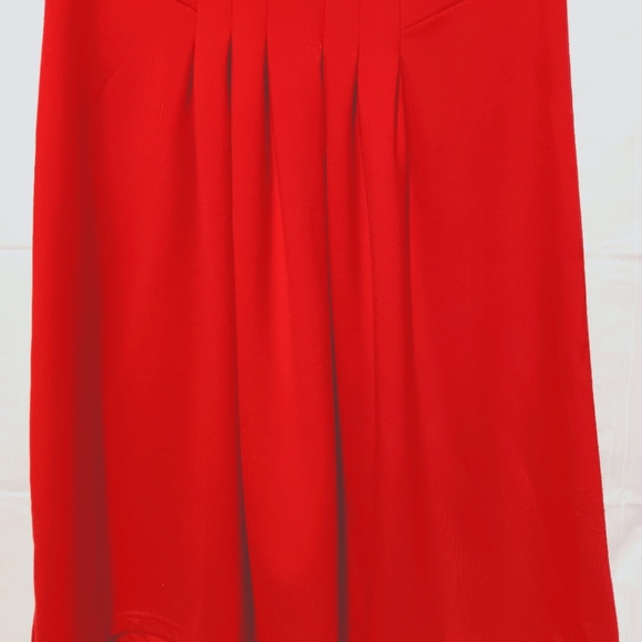 Spense Petite EUC Gorgeous Red Dress, Zipper Details On Shoulders, Sz 8P - Picture 6 of 13